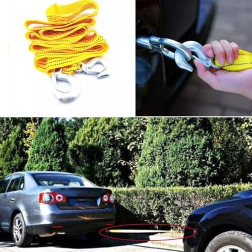 4 m 3 tons double layer thickening rescue car rope for Ford Focus Fusion Escort Kuga Ecosport Fiesta Falcon EDGE/Explorer