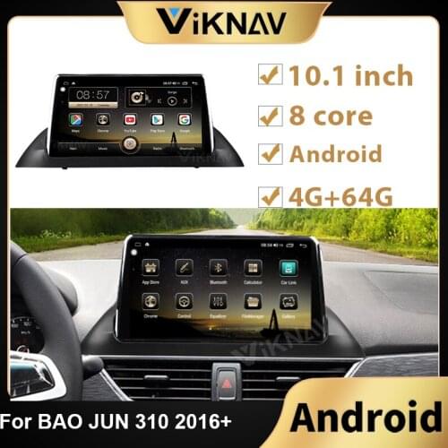 Android 2Din Car head unit GPS Navigation DVD Player radio for BAO JUN 310 2016+ car stereo Monitor multimedia player