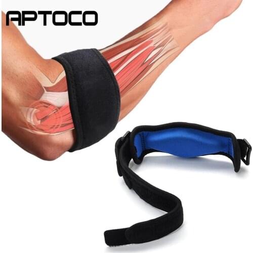 Aptoco Sports Safety Nylon Elastic Elbow Brace Sleeve Basketball Shooting Pads for Tennis Absorb Sweat Lateral Pain Protection
