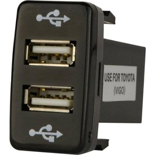 Car 2-Port Dual USB Charger Accessory For Toyota 4Runner/Prado 120 Series 2003-2009 Accessories Charging Useful