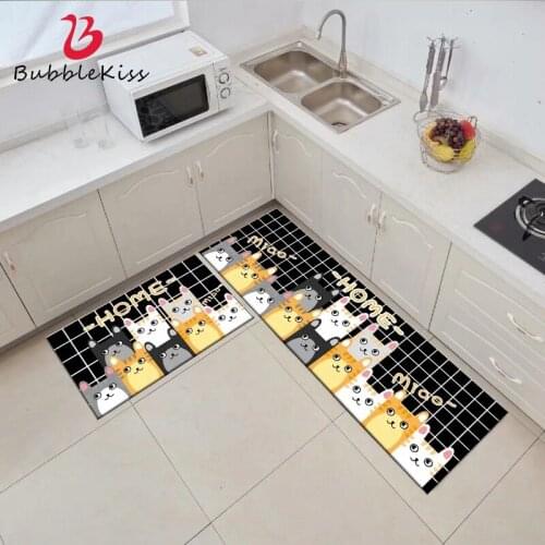 Bubble Kiss Home Kitchen Carpet Cartoon Pattern Children Room Area Rugs For Bedroom Decor Non-Slip Bathroom Doormat Bedside Rug