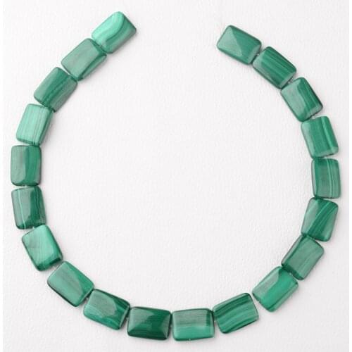 Natural Malachite Loose square Beads 8*12,10*14,12*16,13*18,15*20mm