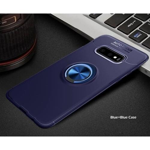 Phone Cases For estojo Samsung S10 Plus Creative Magnetic Ring Bracket Mobile sFor Cover Samsung Galaxy ajax S10 Plus Soft TPU