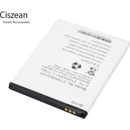 Ciszean 1x 3.7V 2100mAh Replacement Li-ion Battery C746043210T For BLU STUDIO 5.0 D530 D530X D531K D530e D530k batteries