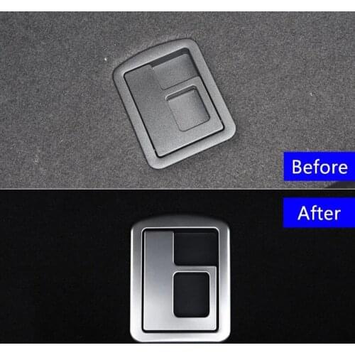 For Audi A6 C7 Sedan 2012-2018 Car Interior Accessories Stainless Steel Trunk Cover Handle Decorative Frame Cover Trim Sticker