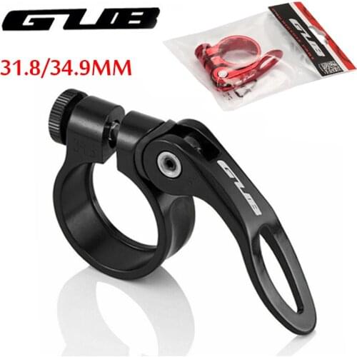 GUB Bicycle Seat Post Aluminum Ultralight Seat Post Tube Clip Quick Release Road Bike 31.8/34.9mm MTB Seat Post Seatpost Clamp