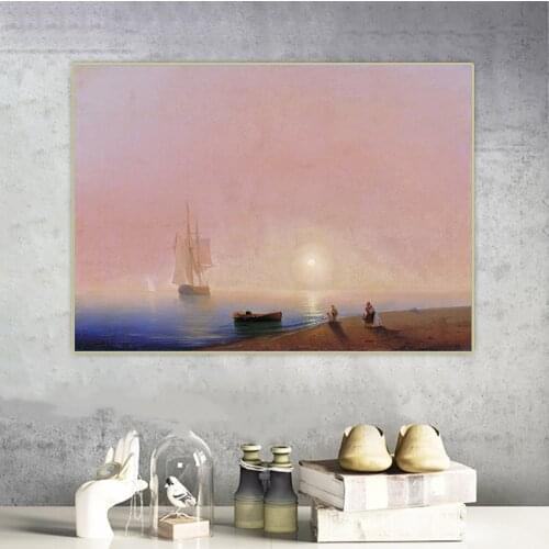 Ivan Aivazovsky《Farewell. 1869》Canvas Oil Painting Artwork Poster Picture Wall Hanging Decor Home Living Room Decoration