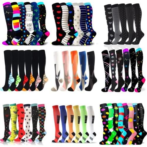 Dropship Compression Stockings Men Women Sports Socks Golf Tube Football Socks Outdoor Nursing Hiking Running Fitness Socks
