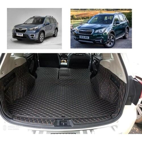 Fiber leather car trunk mat for for subaru forester 2013 2014 2015 2016 2017 2018 2019 2020 car accessories