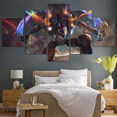 LOL game poster League of Legends Kha'Zix Odyssey Skins wall picture for living room decor Voidreaver canvas painting gift