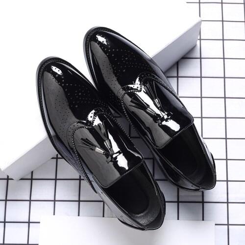 Men Leather Driving Shoes tassel Black Blue Slip On loafers spring Summer Men Leather moccasins outdoor club pary shoes men