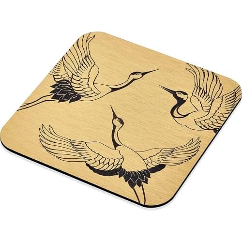 The Mia Trivet Stork Gold NHL04-Easy to Clean, Stain Resistant top Surface and Protective Cork. Product Size is 17 x 17 cm