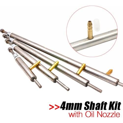 4mm Stainless Steel Marine Boat Prop Shafts and Shaft Sleeve Tuber Set with Oil nozzle For RC Boat