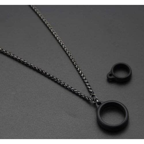2020 new Vape POD Silicone metal lanyard necklace with 2 rings vapeband For nfix novo zero relx yooz nord caliburn crown