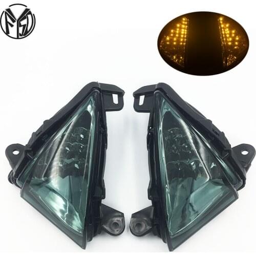 Front LED Turn Signal Indicator For KAWASAKI ZX6R ZX10R Z750 Z1000 NINJA 650R ER6N ER6F Motorcycle Accessories Light Blinker