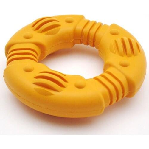 2015 Popular Pet Dogs Chew Toys - High Quality Rubber Cleaning Teeth Circle Ring for Puppies Bite Molar Training BW-XR032