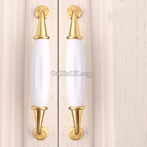 Luxury 20PCS European Style Kitchen Door Furniture Handles Ceramic Cupboard Wardrobe Drawer Wine Cabinet Pulls Knobs and Handles