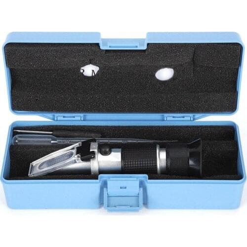 Handheld Refractometer High Accuracy Wine Dual Scale 0-40% Brix Refractometer Liquid Measuring Equipment