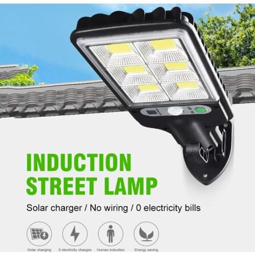 Solar Light COB/LED Outdoor Solar Waterproof Street Light Garden PIR Sensor Motion Sensor Lamp Smart Remote Control Light