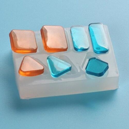 DIY Jewelry Tool Geometric Jewelry Mold Pendant Earring Silicone Resin Craft Making Tool Handmade Decoration Epoxy Resin Mold