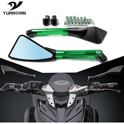 CNC Mirror Motorcycle Rearview Mirrors Blue Glass rear side mirrors For Yamaha T MAX T-MAX TMAX 530 500 XMAX 125 400 300 R6 R3