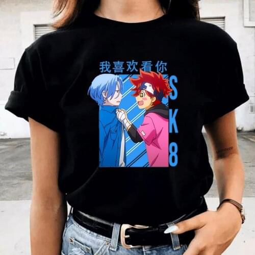 Sk8 The Infinity T-Shirt Summer Women Japanese Anime Tshirts Snow Shadow Reki Joe Cherry Adam Miya Harajuku Fashion Unisex Tops
