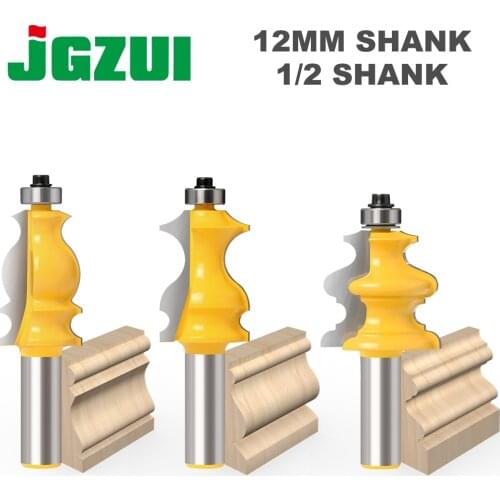 1pc 12mm 1/2inch Shank Special Moulding Handrail Wood Router Bit Woodworking Milling Cutter for Wood Machine Tools
