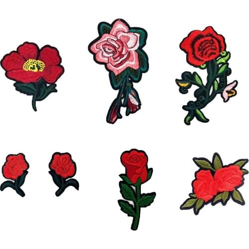 2017 new 1 Pcs Flower high quality fashion Embroidery Iron On Patch Sew On Patch Craft Sewing Repair Embroidered C2327-C5565