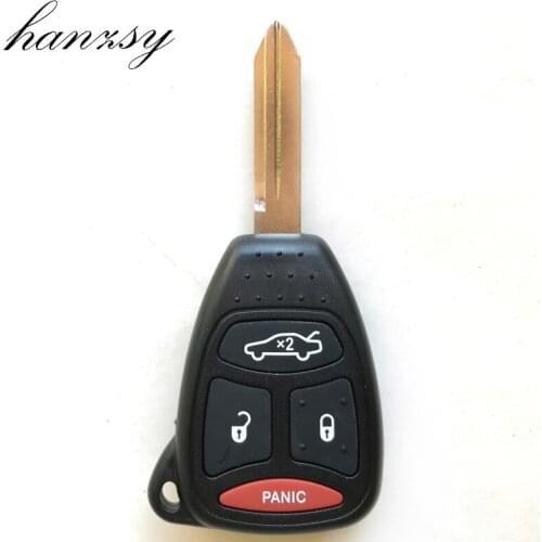 4 Buttons Car Remote Key Shell Cover For Chrysler 300 Dodge Dakota Durango Jeep Grand Cherokee Commander Aspen Replacement
