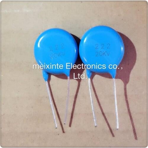 5-50pcs/lots 222K 20KV 20KV222 2200PF 2.2nF 0.0022UF High frequency ignition capacitor of inverter welding machine