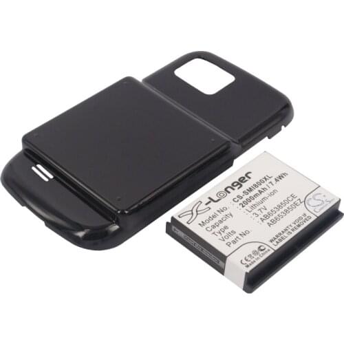 CS 2000mAh/7.4Wh battery for Samsung GT-I8000, GT-I8000H AB653850CE, AB653850CU, AB653850EZ