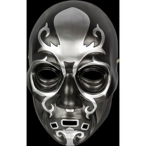 Wizard Cosplay Accessories Lord Voldemort Death Eaters Lucius Mask High Quality Resin Masks Halloween Cosplay Party Disguise