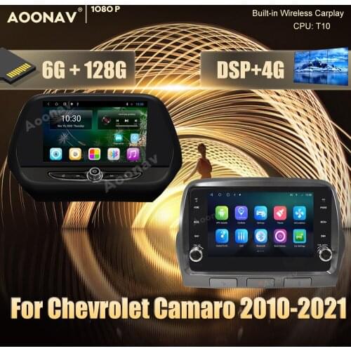 128GB 1din Android Car Radio GPS For Chevrolet Camaro 2010-2021 car Auto radio multimedia player Stereo receiver Head Unit