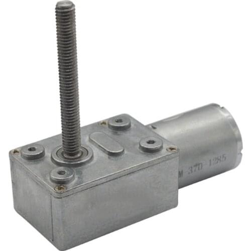 High Torque Silent 6V 12V 24V DC Worm Geared Motor 6mm*150mm Lead Screw Shaft Self-lock Worm Gear Motor