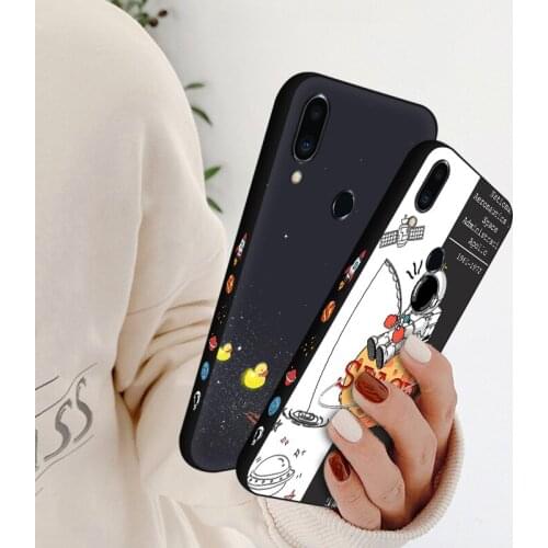 Side Print Phone Case For Meizu X8 V8 Pro Space Astronaut Back Cover For Meizu M6 M8 M9 Note M6s