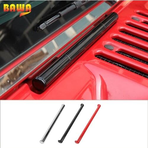 BAWA ABS Car Window Windshield Hinge Decoration Cover Stickers For Jeep wrangler JK 2007-2017 Car Exterior Accessories