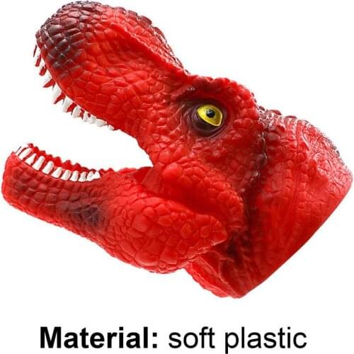 Dinosaur Hand Toys Handmade Party Gifts Soft Plastic Realistic Animal Dino Glove Puppets for Story Telling Dinosaur Hand Toys