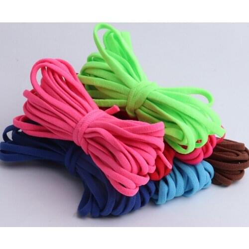 4/5mm Mask Colorful Elastic Rope Round Flat Rubber Band String Mask Ear Hanging Cord Tape Handmade Protective Cloth Accessories