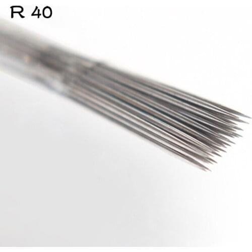 Microblading Shading Needle Round 40 Shadow Blades Permanent Makeup Supplies Eyebrow Tattoo Needles