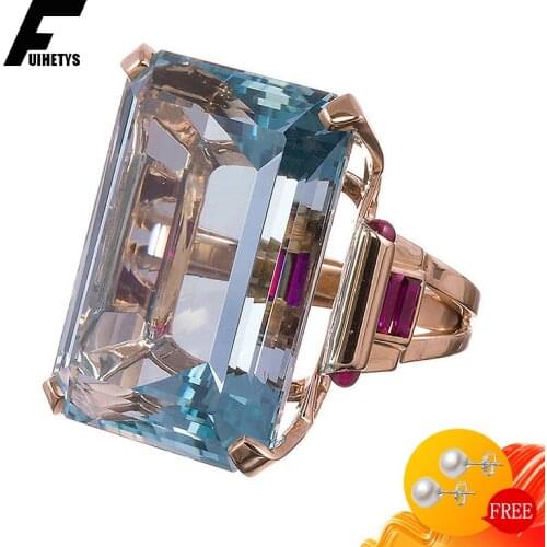 Bali Jelry Retro 925 Silver Rings Jewelry Rectangle Shape Sapphire Gemstone for Women Wedding Engagement Party Accessories Ring
