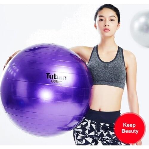 Yoga Ball 55cm colorful thickening popping-proof for lose weight fitness muscle practice keep fit gym exercise