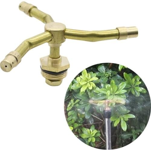 Trifurcation Sprinkler 1/2'' Agriculture Garden Watering 360 Degrees Rotation Mist Irrigation Lawn Sprayer Roof Cooling 10 Pcs