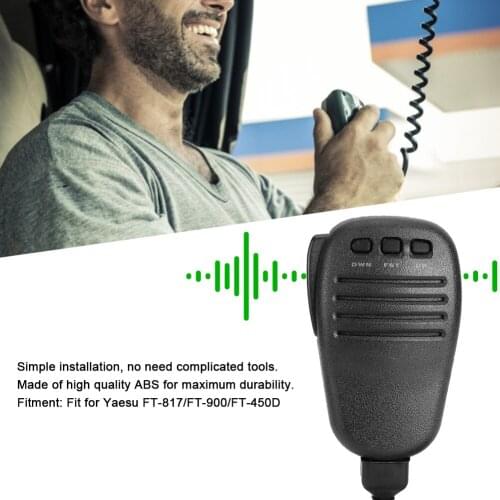 MH-31A8J Handheld Microphone Speaker Fit for FT-817/FT-900/FT-450D Car Two Way Radio