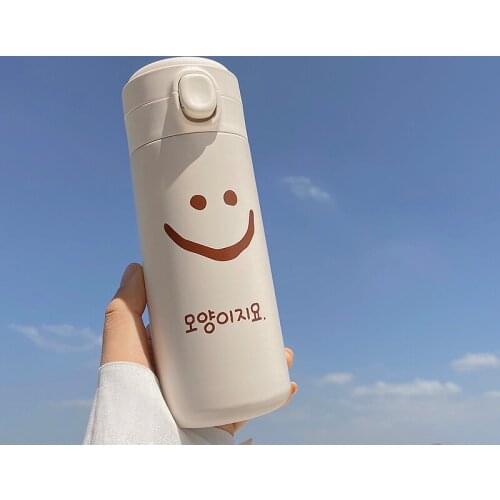 Cartoon bear 320ML Thermos Mug Vacuum Cup Stainless Steel Car Bottle Insulation Tumbler Water Bottle Tea Mug Thermocup