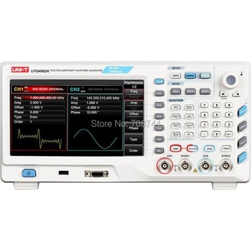 UNI-T UTG4082A Function/Arbitrary Waveform Generator 80MHz Bandwidth 2Channels 500MSa/s Sampling