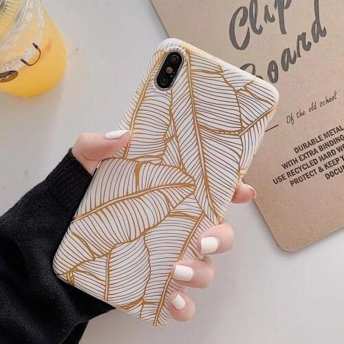 LOVECOM Vintage Gold Leaves Case For Samsung S21 S20 FE Plus A50 S10 Plus S10e Note 20 Ultra Plating Matte Soft IMD Phone Cover