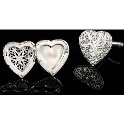 Cufflinks High-grade Mens Suit Shirt Wedding Banquet Accessories Gifts Classic Trendy Hollow Love French Business Cuff Links