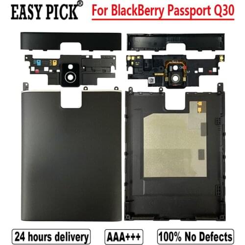 For BlackBerry Passport Q30 SQW100-1 Protective Rear With Camera Lens Housing Battery Back Cover Top Bottom Down Cover Cap