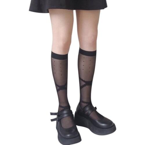 Sexystocking Women Thigh High Knee Socks Girls Summer Thin Long Stockings Dress Streetwear Calcetine Medias Elastic
