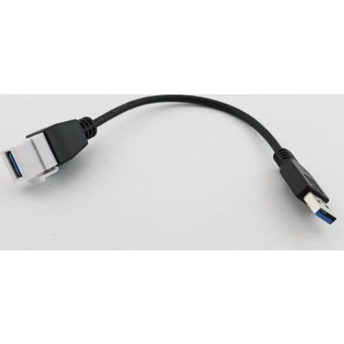 20pcs USB 3.0 A Female to Male Panel Mount Insert Adapter Cable Wall Socket Face Plate 20cm